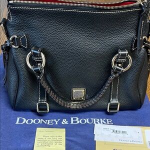 Dooney & Bourke Florentine Satchel - black - NWT